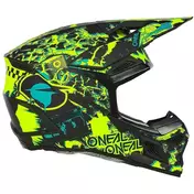 Oneal 3SRS ASSAULT Cross Enduro Motorcycle Мотошлем Black/Neon Yellow