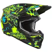 Oneal 3SRS ASSAULT Cross Enduro Motorcycle Мотошлем Black/Neon Yellow