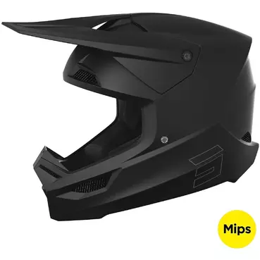 Moto Cross Enduro Мотошлем Shot RACE SOLID Matt Black