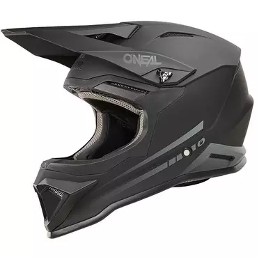 Motocross Мотошлем Kids Enduro Oneal 1SRS SOLID Black Matt