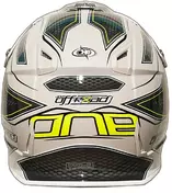Casco Moto Cross Enduro One Racing Viper White Grey