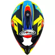 Suomy X-WING AMPED Cross Enduro Motorcycle Мотошлем Black Light Blue
