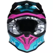 Moto Cross Enduro Мотошлем Just1 J39 Thruster Petrol Blue Fuchsia Black