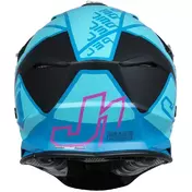 Moto Cross Enduro Мотошлем Just1 J39 Thruster Petrol Blue Fuchsia Black
