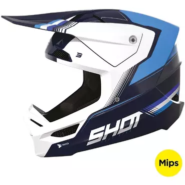 Moto Cross Enduro Мотошлем Shot RACE TRACER Glossy Blue