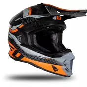 Moto Cross Enduro Мотошлем Ufo INTREPID Black Orange Matt