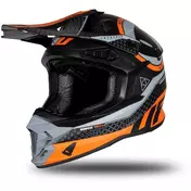 Moto Cross Enduro Мотошлем Ufo INTREPID Black Orange Matt