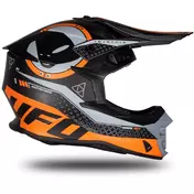 Moto Cross Enduro Мотошлем Ufo INTREPID Black Orange Matt