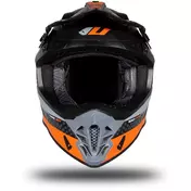Moto Cross Enduro Мотошлем Ufo INTREPID Black Orange Matt