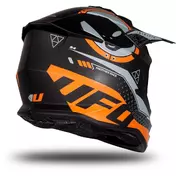 Moto Cross Enduro Мотошлем Ufo INTREPID Black Orange Matt