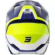 Motocross Enduro Мотошлем Shot FURIOUS LEAGUE Yellow Blue Gloss
