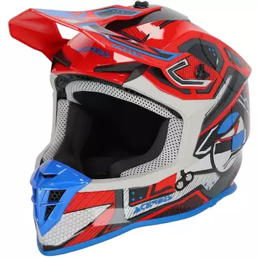 Acerbis LINEAR 2206 Red Blue Moto Cross Мотошлем