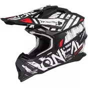 Cross Enduro motorcycle Мотошлем Oneal 2SRS Мотошлем GLITCH V.23 Black White