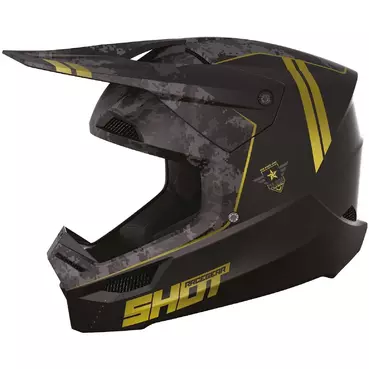 Moto Cross Enduro Мотошлем Shot FURIOUS Army Matt Gold