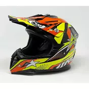 Cross Enduro One Off Road STAR Motorcycle Мотошлем Yellow Orange