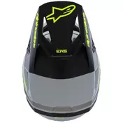 Alpinestars SM3 YOUTH RADIUM Kids Cross Enduro Motorcycle Мотошлем Grey Black Yellow Fluorescent Matt