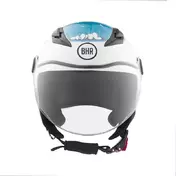 BHR 838 CHILDREN Sea White Blue Jet Motorcycle Мотошлем