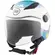 BHR 838 CHILDREN Sea White Blue Jet Motorcycle Мотошлем