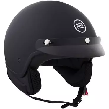 BHR 839 3 BUTTON Jet Motorcycle Мотошлем Matt Black