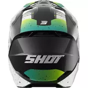 Cross Enduro Motorcycle Мотошлем Shot FURIOUS MIRAGE Yellow Fluo Blue Pearl