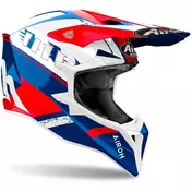Airoh WRAAAP FEEL Cross Enduro Motorcycle Мотошлем Blue Red