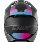 Motocross Enduro Мотошлем Shot FURIOUS MIRAGE Pink Blue Matt