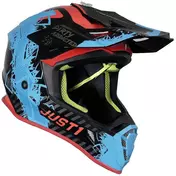 Moto Cross Enduro Мотошлем Just1 J38 MASK Black Blue Glossy
