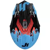 Moto Cross Enduro Мотошлем Just1 J38 MASK Black Blue Glossy