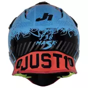 Moto Cross Enduro Мотошлем Just1 J38 MASK Black Blue Glossy