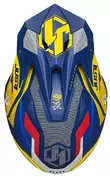 Moto Cross Enduro Мотошлем Just1 J39 Abs REACTOR Yellow Blue Matt