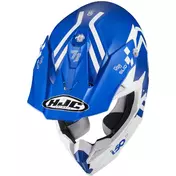 Moto Cross Enduro Мотошлем Hjc i50 HEX MC2SF White Blue Opaque