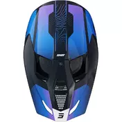 Motocross Enduro Мотошлем Shot FURIOUS APEX Black Blue Gloss