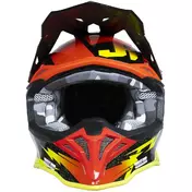 Moto Cross Enduro Мотошлем Just1 J39 Poseidon Fluo Yellow Red Black