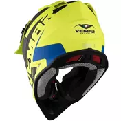 Moto Cross Enduro Мотошлем Vemar VH Taku Blade Yellow Fluo Black