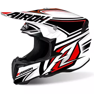Moto Cross Enduro Мотошлем Airoh Twist Avanger Gloss White