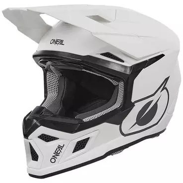 Oneal 3SRS SOLID White Cross Enduro Motorcycle Мотошлем