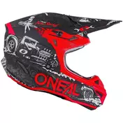 Cross Enduro Motorcycle Мотошлем Oneal 5Srs Polyacrylite HR V.22 Black Red