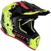Moto Cross Enduro Мотошлем Just1 J38 MASK Black Red Fluo Yellow