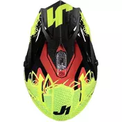 Moto Cross Enduro Мотошлем Just1 J38 MASK Black Red Fluo Yellow
