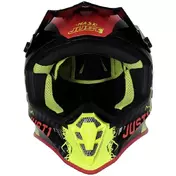 Moto Cross Enduro Мотошлем Just1 J38 MASK Black Red Fluo Yellow