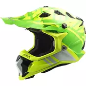 Cross Enduro Motorcycle Мотошлем Off Road Ls2 MX700 Subverter Evo GAMMAX Yellow Fluo Green