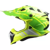 Cross Enduro Motorcycle Мотошлем Off Road Ls2 MX700 Subverter Evo GAMMAX Yellow Fluo Green