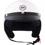BHR 839 3 BUTTON Jet Motorcycle Мотошлем White