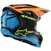 Alpinestars SM3 YOUTH FRAY Kids Cross Enduro Motorcycle Мотошлем Black Orange Yellow Fluo G
