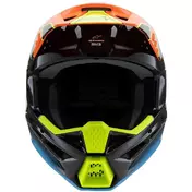 Alpinestars SM3 YOUTH FRAY Kids Cross Enduro Motorcycle Мотошлем Black Orange Yellow Fluo G