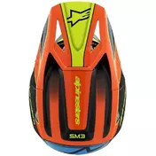 Alpinestars SM3 YOUTH FRAY Kids Cross Enduro Motorcycle Мотошлем Black Orange Yellow Fluo G