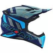 Suomy X-WING REEL Matt Fluo Blue Cross Enduro Motorcycle Мотошлем