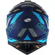 Suomy X-WING REEL Matt Fluo Blue Cross Enduro Motorcycle Мотошлем