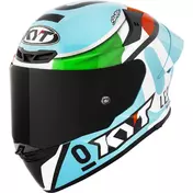 Kyt TT-REVO LEOPARD REPLICA TRICOLORE Full Face Motorcycle Мотошлем