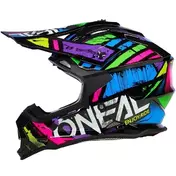 Cross Enduro motorcycle Мотошлем Oneal 2SRS Мотошлем GLITCH V.23 Multicolor